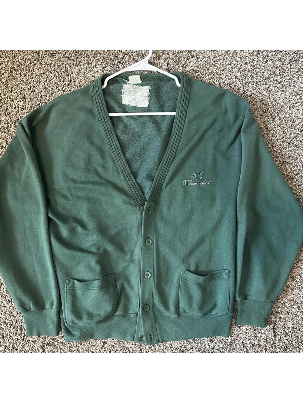Rare vintage champion reverse weave sweater green medium